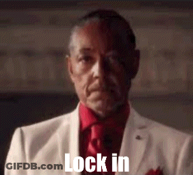 Man In White Suit And Red Tie Saying Lock In GIF