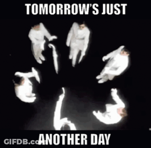 Man In White Suit And Top Hat Says Tomorrow's Just Another Day GIF