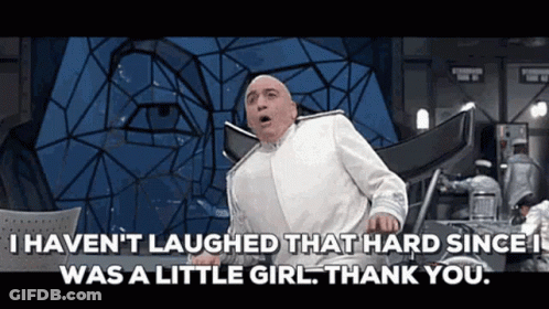 Man In White Suit Says Haven't Laughed That Hard Since Was A Little Girl GIF