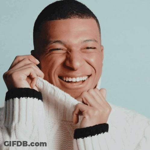 Man In White Sweater Covering Face GIF