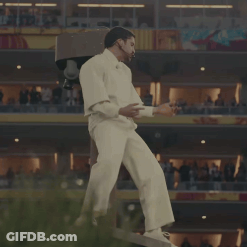 Man In White Sweater Dancing GIF
