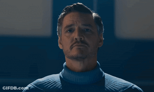 Man In White Sweater Holding Clipboard GIF