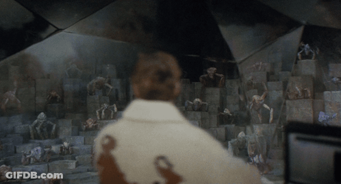 Man In White Sweater With Letter O GIF