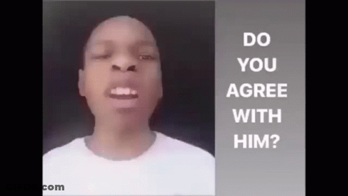 Man In White T-Shirt Asking Do You Agree GIF