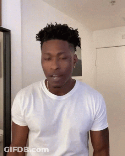 Man In White T-Shirt At Door GIF