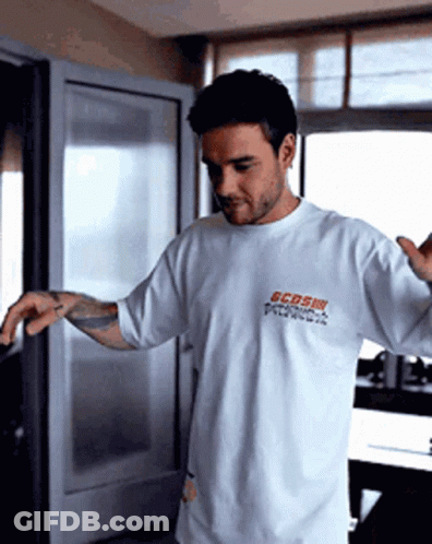 Man In White T-Shirt Saying CCDS GIF