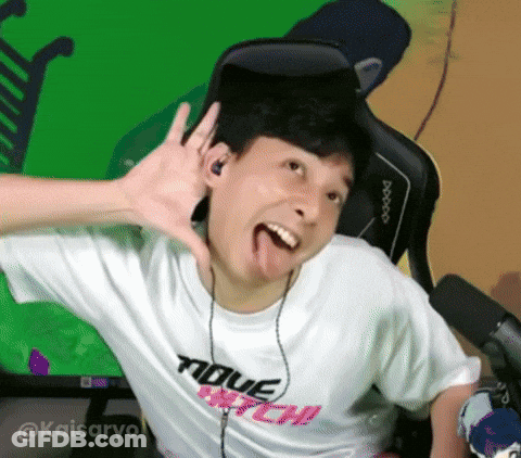 Man In White T-Shirt Saying Move Watch Sticking Out Tongue GIF