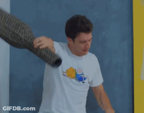 Man In White T-Shirt With Finn And Jake GIF