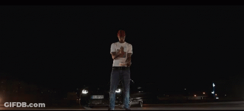 Man In White T-Shirt With Man Picture GIF