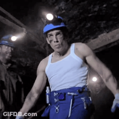 Man In White Tank Top And Blue Pants GIF