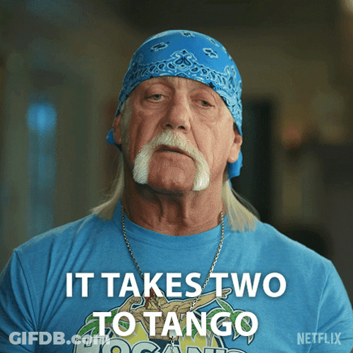 Man In White Tank Top Dancing On Pink Background GIF