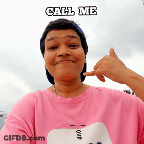 Man In White Tank Top Saying Call Me When You Get Back GIF