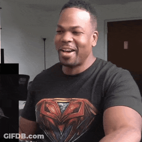 Man In White Tank Top Smiling GIF