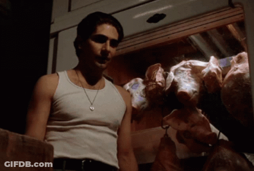 Man In White Tank Top With Pig Display GIF