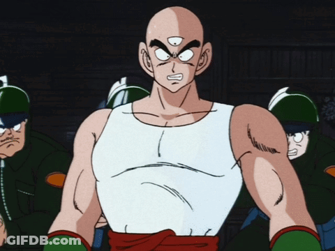 Man In White Tank Top With Third Eye GIF