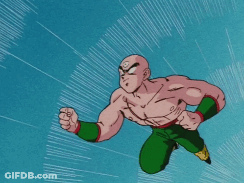 Man In White Tank Top With Third Eye GIF
