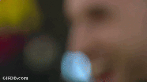 Man In White Tuxedo Dancing In Front Of Kitchen Private Sign GIF