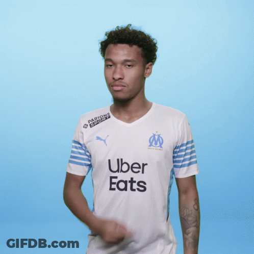 Man In White Uber Eats Jersey GIF