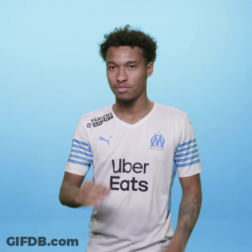 Man In White Uber Eats Jersey GIF