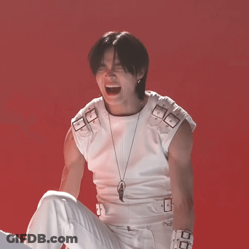 Man In White Vest And Pants Screaming GIF