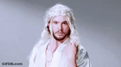 Man In White Wig And White Robe GIF