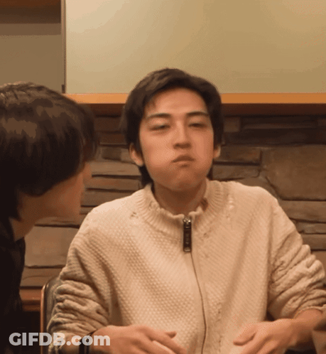 Man In White Zipper Sweater GIF
