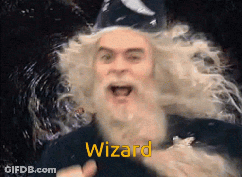 Man In Wig And Hat With Drebaby Name GIF