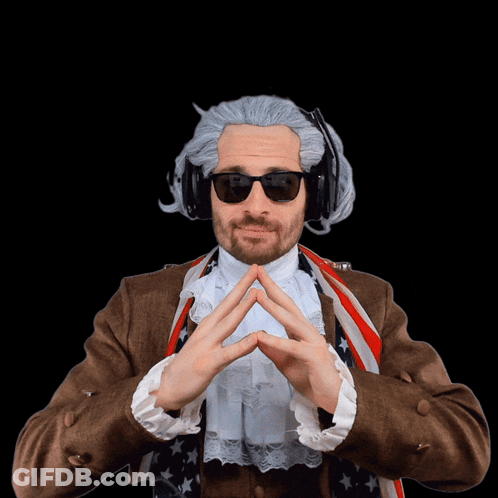 Man In Wig And Sunglasses Asking Please GIF