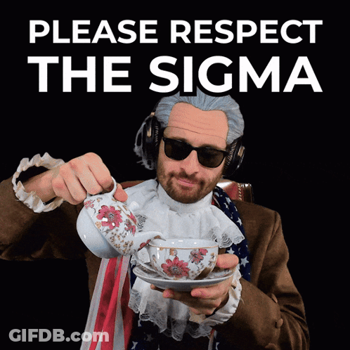 Man In Wig And Sunglasses Pouring Tea Please Respect Sigma GIF