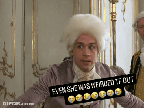 Man In Wig Even She Was Weirded TF Out GIF