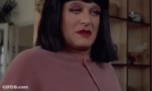Man In Wig Saying God Bless You GIF