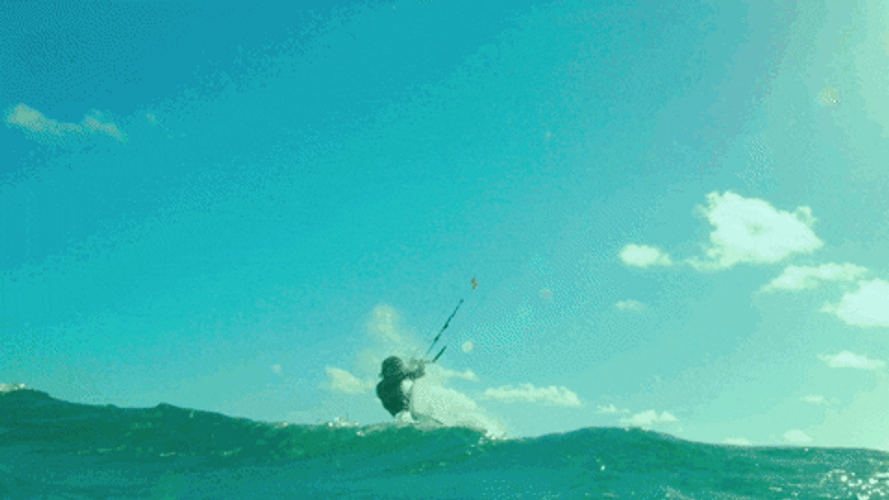 Man In Windsurfing Adventure GIF