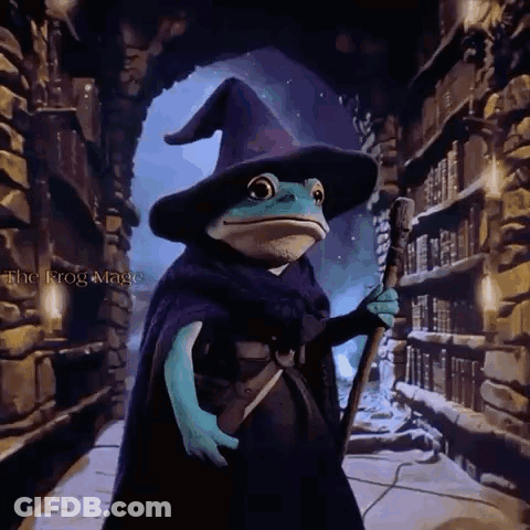 Man In Wizard Costume With Long Beard GIF