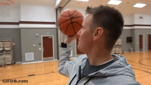 Man In Wizards Jersey Playing Basketball GIF