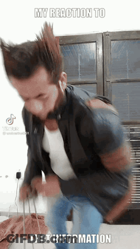 Man In Wolverine Costume Jumping GIF