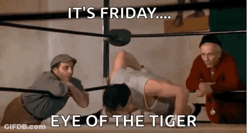 Man In Wrestling Ring Eye Of The Tiger GIF