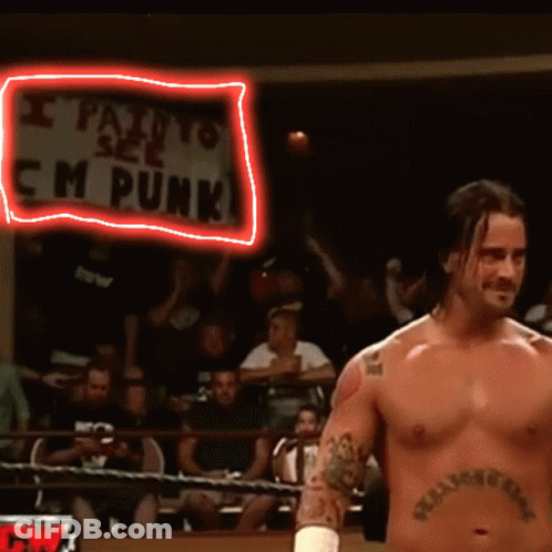 Man In Wrestling Ring Holding I Fail To See Sign GIF