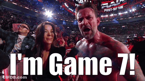 Man In Wrestling Ring I M Game 7 GIF