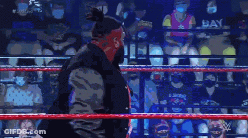Man In Wrestling Ring Out Of My Way GIF