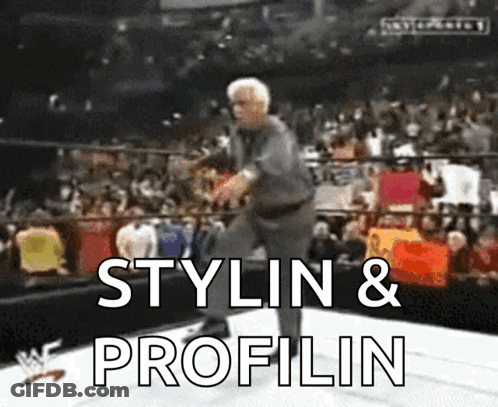 Man In Wrestling Ring Stylin & Profilin GIF