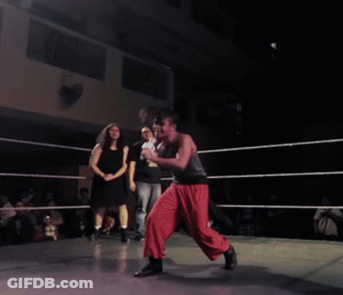 Man In Wrestling Ring Taraaa GIF