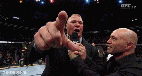 Man In Wrestling Ring With Crowd Lyon France GIF