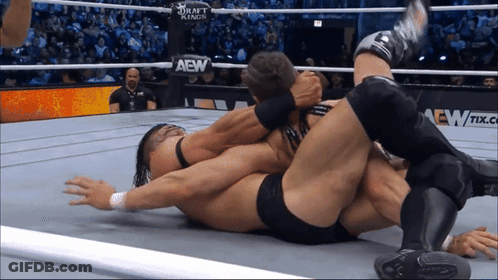 Man In Wrestling Ring With Daily's Place Sign GIF