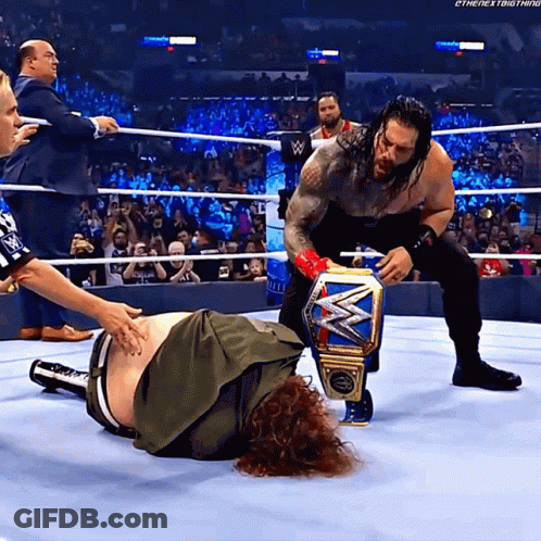 Man In Wrestling Ring With Ethe Next Thing Shirt GIF