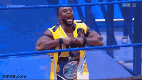 Man In Wrestling Ring With Fox Logo GIF