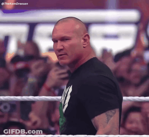 Man In Wrestling Ring With Hashtag Thekamdreesen GIF