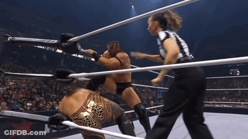 Man In Wrestling Ring With King Of The Ring Belt GIF