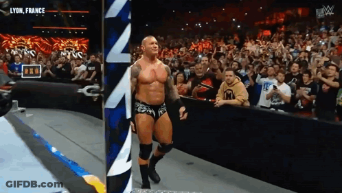 Man In Wrestling Ring With Lyon France Screen GIF