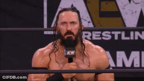 Man In Wrestling Ring With Microphone Saying Me GIF