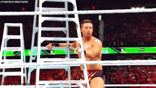 Man In Wrestling Ring With The Next Big Thing GIF